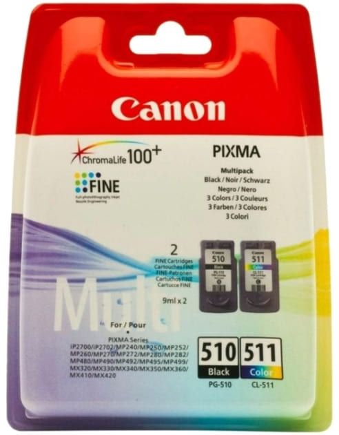 Картридж Canon PG-510+CL-511 MULTIPACK (BLACK+COLOUR) (2970B0102970B017)