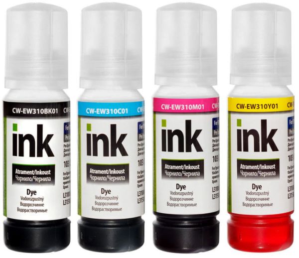 Комплект чернил CW Epson L-3100311031503151 (4х70мл) BKСMY