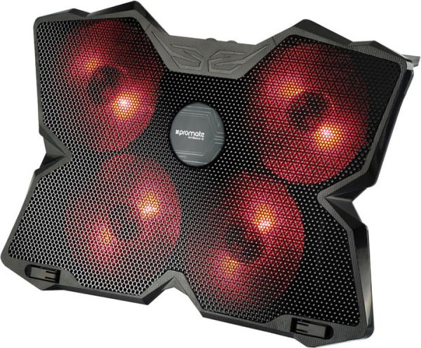 Підставка для ноутбука 14"-15.6" охолоджуюча Promate AIRBASE-3 Black