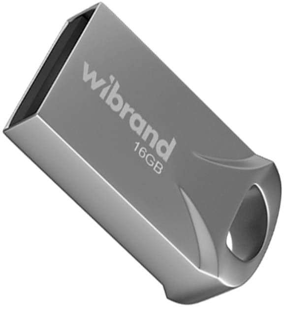 Флеш пам'ять USB Wibrand Hawk 16GB USB 2.0 Silver (WI2.0/HA16M1S)