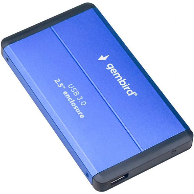 Кишеня для жорстких дисків Gembird (EE2-U3S-2-B) для 2.5" SATA USB 3.0 Blue