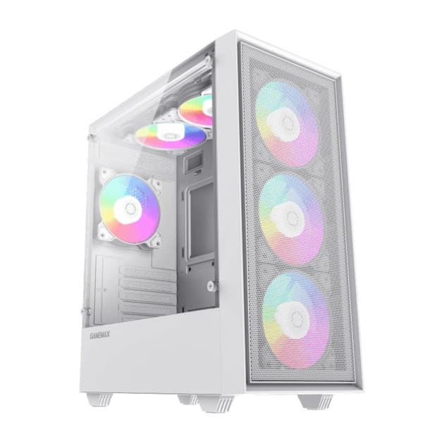 Корпус комп'ютерний GameMax Storm White без блока живлення Minitower Білий