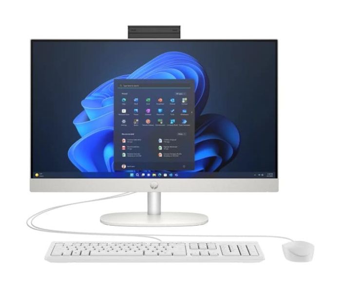 Моноблок 23.8'' HP ProOne 240 G10 i3-N300/8Gb/SSD256Gb/Cam/K&M/WiFi/DOS/Shell White/3y.w