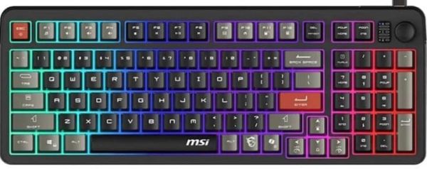 Клавіатура MSI FORGE GK110 UA 98key, USB-A, EN/UKR/RU, LED, чорний 