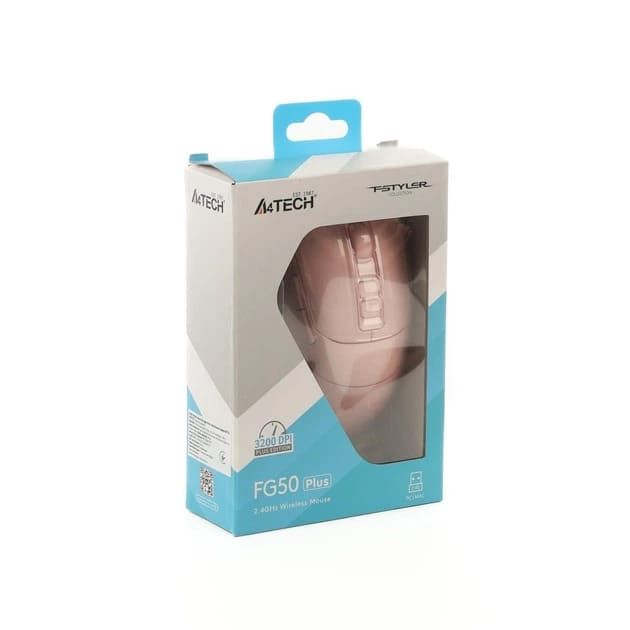 Мишка бездротова A4-Tech Fstyler FG50 Plus Pink