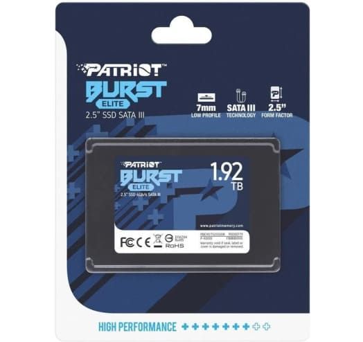 SSD-накопичувач  1.92TB Patriot Burst Elite 2.5" SATAIII TLC (PBE192TS25SSDR)