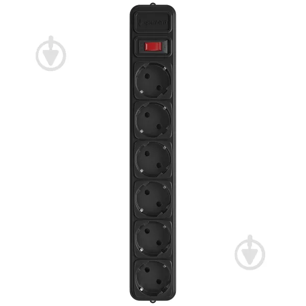 Фильтр Gembird (SPG6-G-6B) ,черный, 1,8 м кабель, 6 розеток