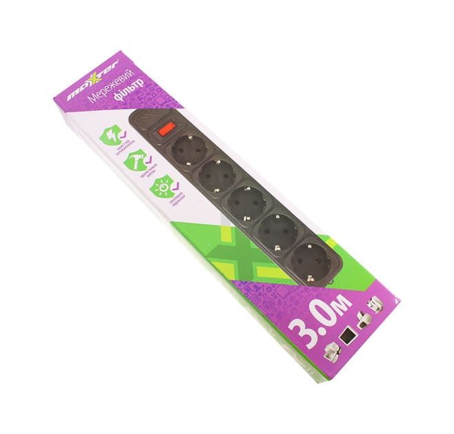 Фильтр Maxxter (SPM5-G-10B) 3.0m Black