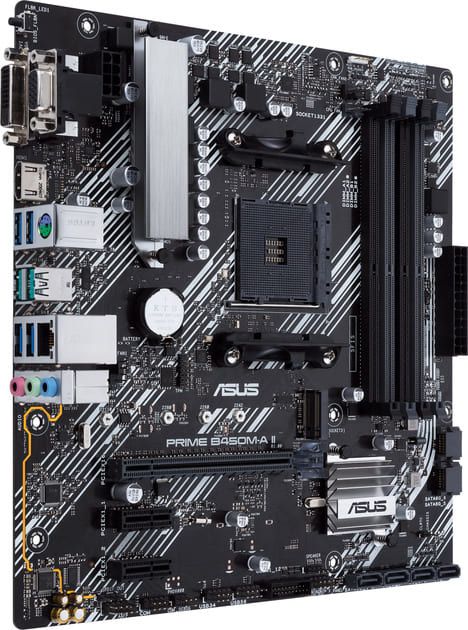 Материнська плата Asus Prime B450M-A II (sAM4, AMD B450, PCI-Ex16)