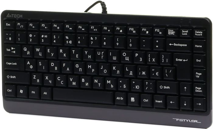 Клавіатура A4-Tech Fstyler Compact Size FK11 USB (Grey)