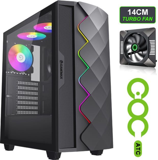 Корпус GameMax Diamond CP Black без БЖ (Black Diamond CP)