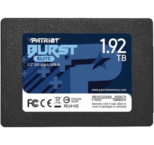 SSD-накопичувач  1.92TB Patriot Burst Elite 2.5" SATAIII TLC (PBE192TS25SSDR)