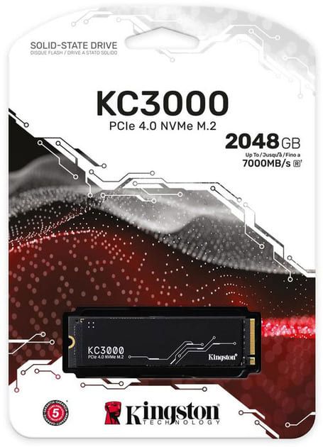SSD-накопичувач 2TB Kingston KC3000 SATAIII (SKC3000D/2048G)