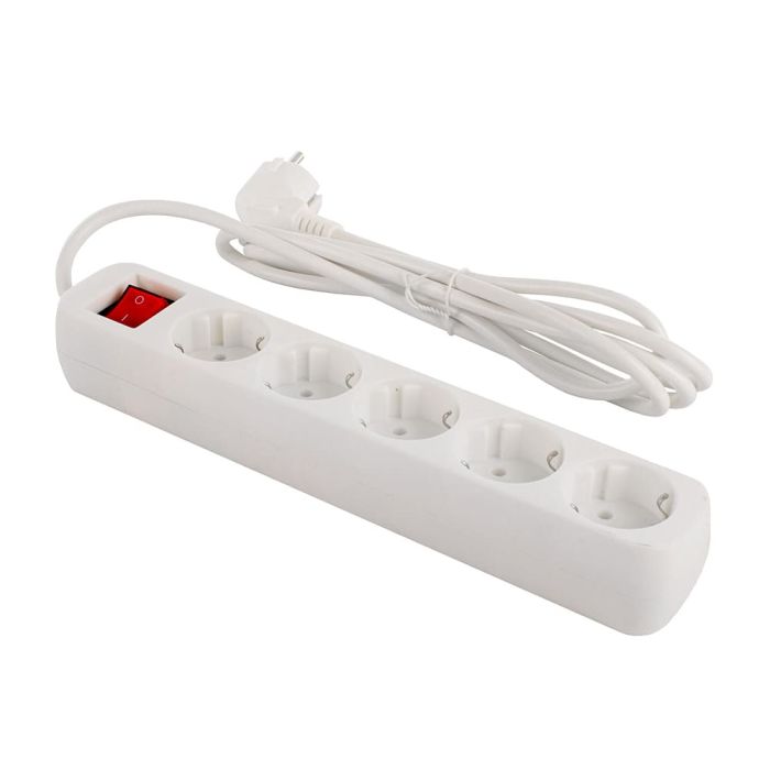 Мережевий фільтр ColorWay 5 розеток/2M (CW-PSEA52W) White