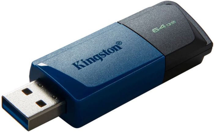 Флеш пам'ять USB Kingston DataTraveler Exodia M 64GB USB 3.2 Gen1 Black/Blue (DTXM/64GB)