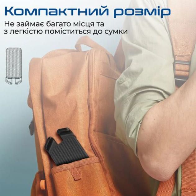 Підставка для ноутбука регульвана Promate PocketMount Black
