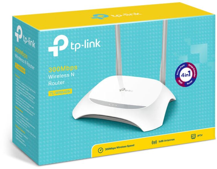 Маршрутизатор TP-LINK TL-WR840N N300 4xFE LAN 1xFE WAN TL-WR840N