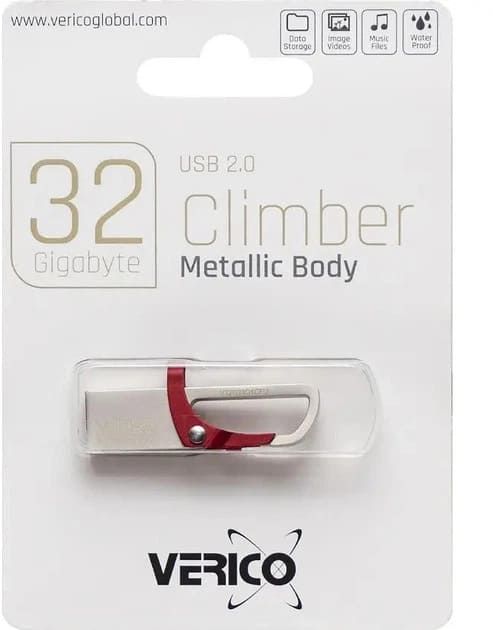 USB Flash 32Gb USB 2.0 Verico Climber (1UDOV-RFRD33-NN) Red