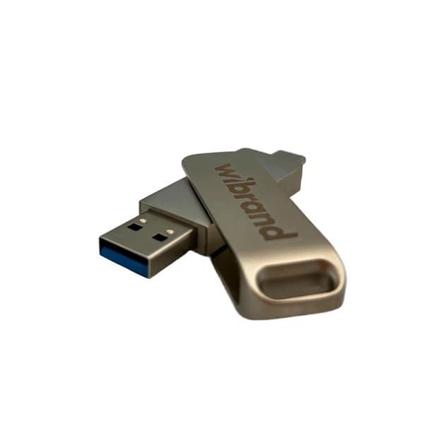 Портативний SSD Wibrand Wolf 512GB USB 3.2 Gen.2 Type-C/Type-A Read/Write 1000MB/s Silver