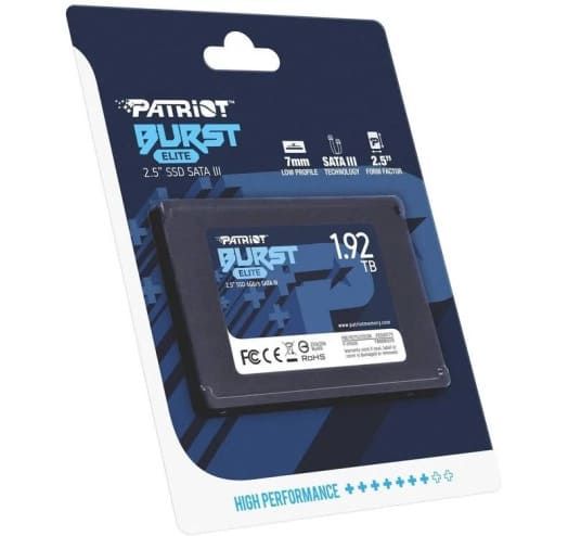 SSD-накопичувач  1.92TB Patriot Burst Elite 2.5" SATAIII TLC (PBE192TS25SSDR)