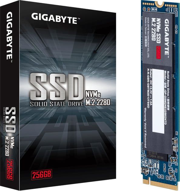 SSD диск Gigabyte 256GB M.2 2280 NVMe PCIe 3.0 x4 NAND TLC (GP-GSM2NE3256GNTD)
