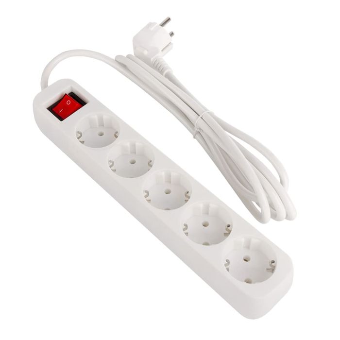 Мережевий фільтр ColorWay 5 розеток/2M (CW-PSEA52W) White