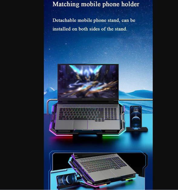 Подставка под ноутбук IceCoorel RGB (N6)