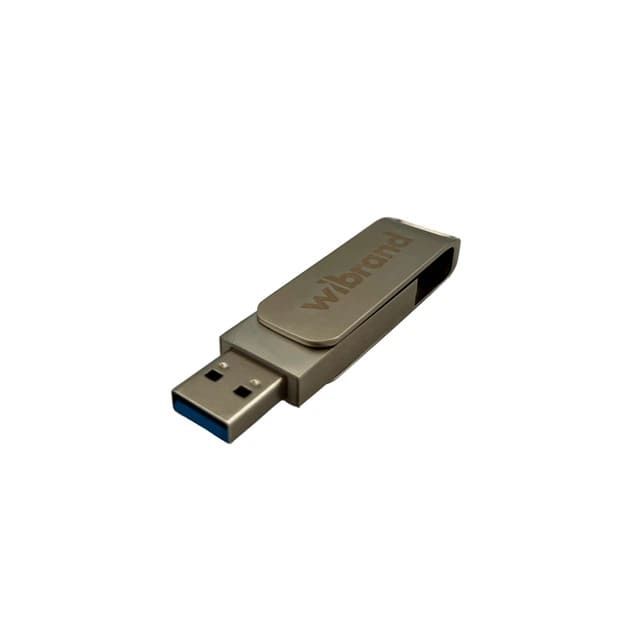 Портативний SSD Wibrand Wolf 512GB USB 3.2 Gen.2 Type-C/Type-A Read/Write 1000MB/s Silver