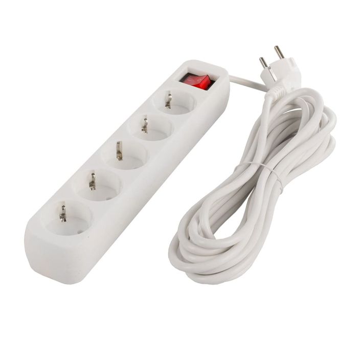 Мережевий фільтр ColorWay 5 розеток/2M (CW-PSEA52W) White