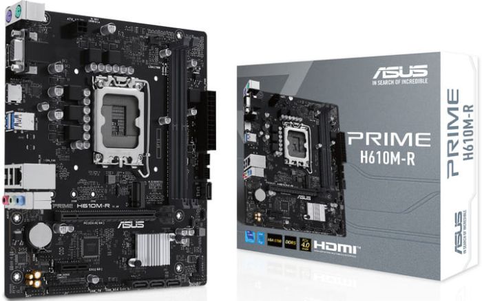 Материнська плата Asus PRIME H610M-R-SI (s1700, Intel H610, PCI-Ex16) DDR5