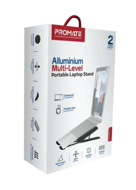Підставка для ноутбука регульвана Promate PocketMount Black