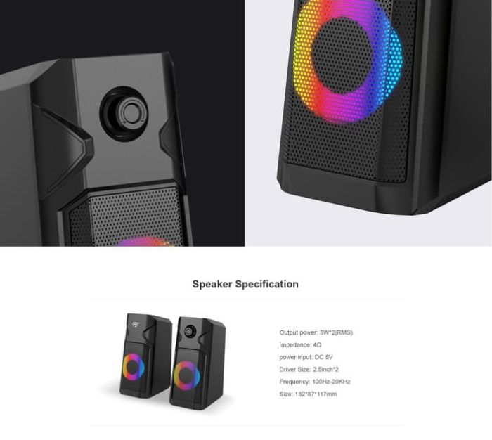 акустика HAVIT HV-SK204 USB 2.0 speaker black