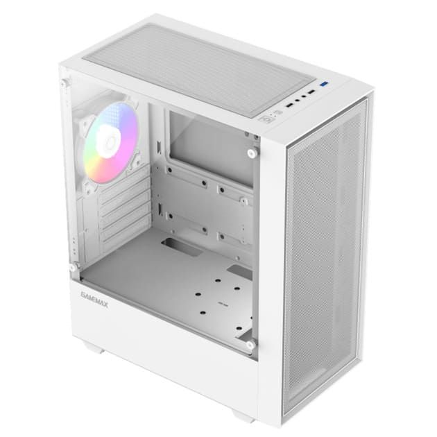 Корпус комп'ютерний GameMax Storm White без блока живлення Minitower Білий