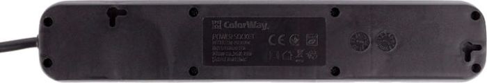Мережевий фільтр ColorWay 5 розеток/2M (CW-PSEA52BK) Black
