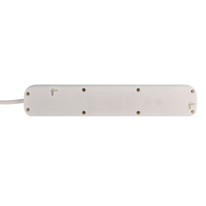 Мережевий фільтр ColorWay 5 розеток/2M (CW-PSEA52W) White