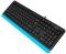 Клавіатура A4-Tech Fstyler Sleek MMedia Comfort FK10 Black/Blue