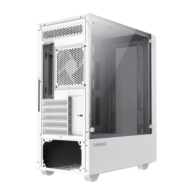 Корпус комп'ютерний GameMax Storm White без блока живлення Minitower Білий