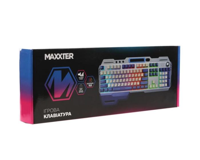 Клавіатура Maxxter KBG-RGB-01-UA USB, Black