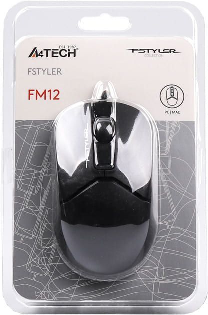 Мишка A4-Tech Fstyler FM12 Black