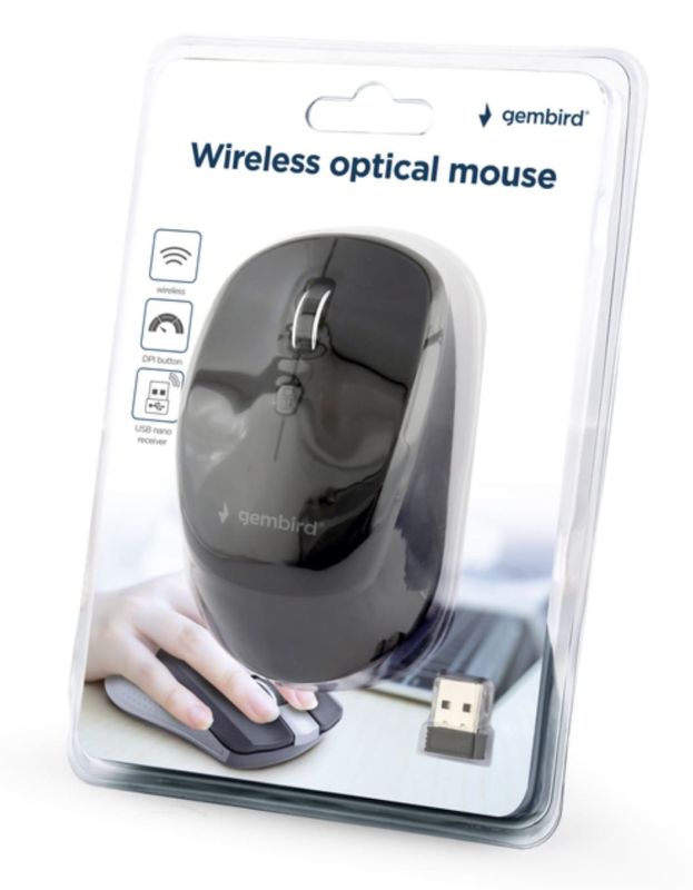 Мишка бездротова GEMBIRD MUSW-4B-05 Black USB