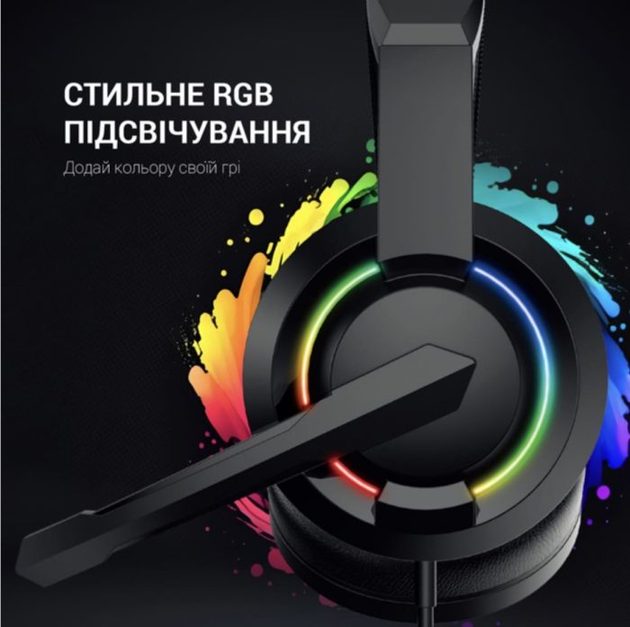Навушники GamePro HS299 RGB Black (HS299)
