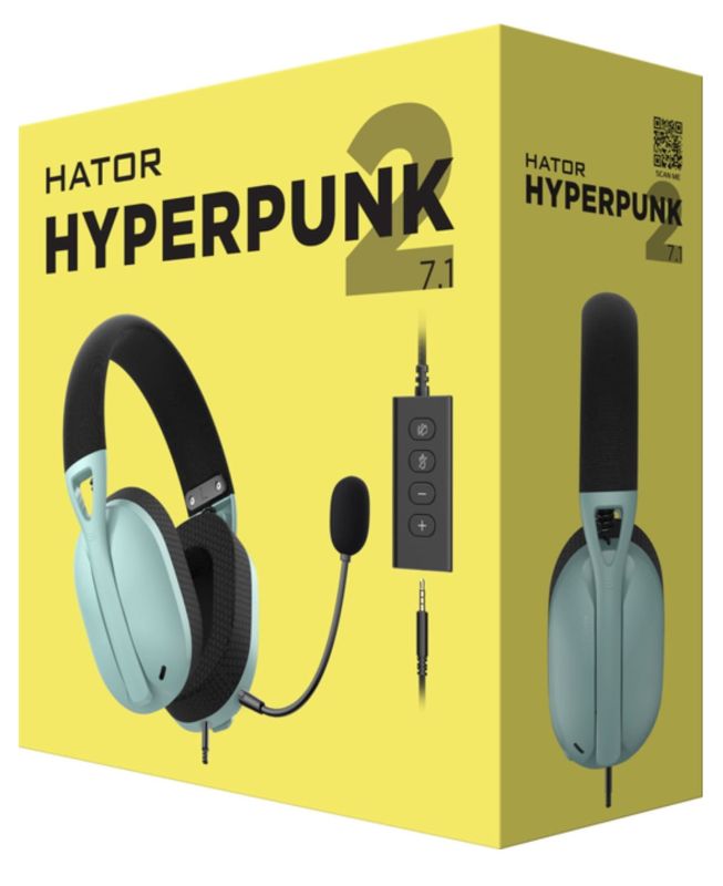 hator hyperpunk 2 usb 7.1 black/green