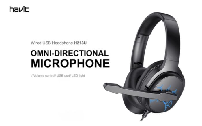 Ігрові навушники з мікрофоном Havit HV-H213 UPlug USB 7/1