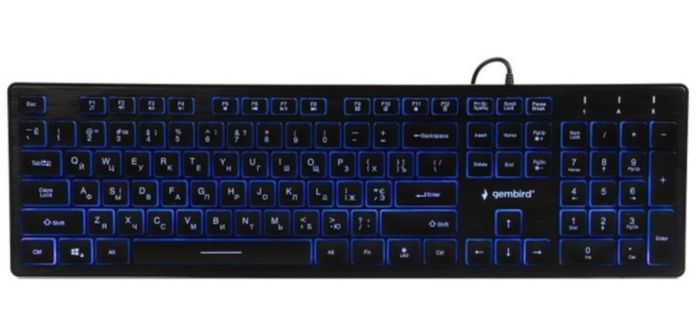 Клавіатура Gembird KB-UML3-01-UA USB Black з підсвіткою