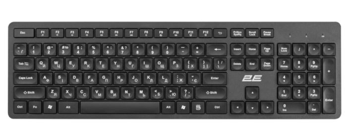 Клавіатура 2E KS260 WL Black (2E-KS260WB)